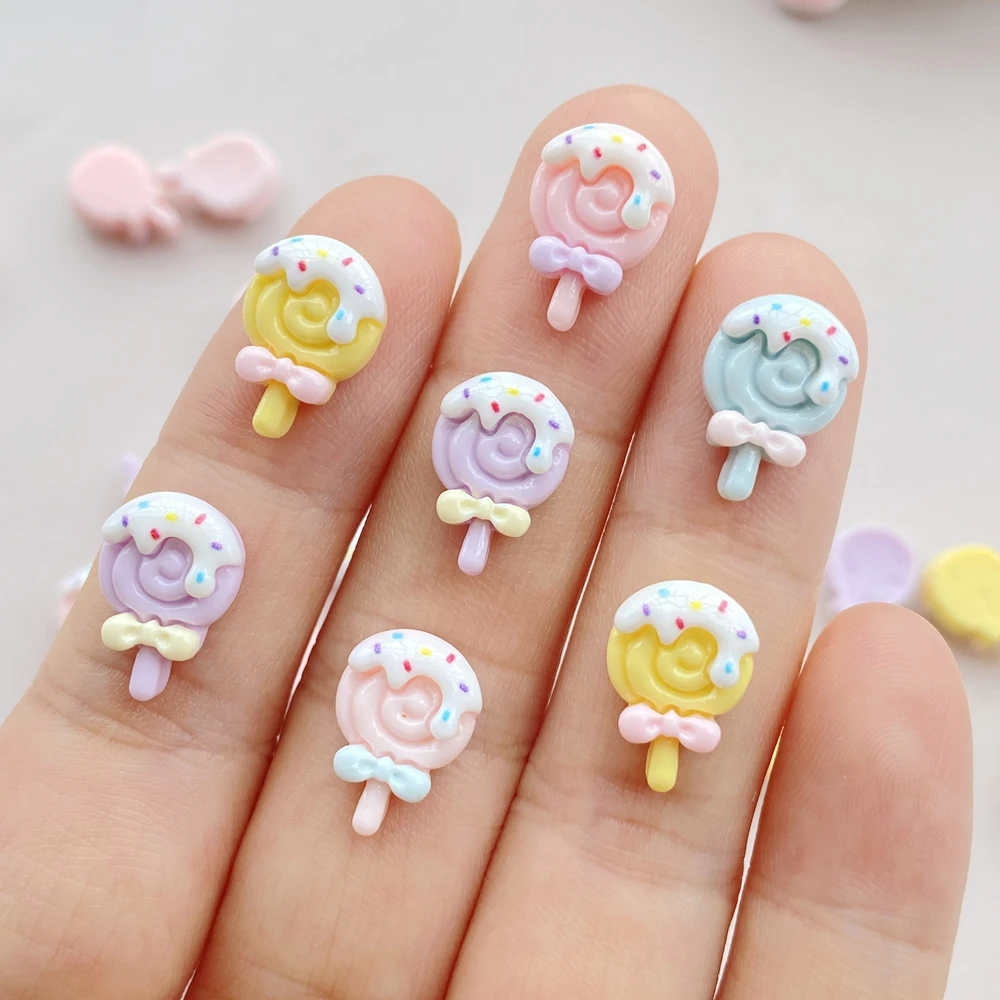 Nail Art Emerald - 30 Stück Harz bunte 3D Mini
