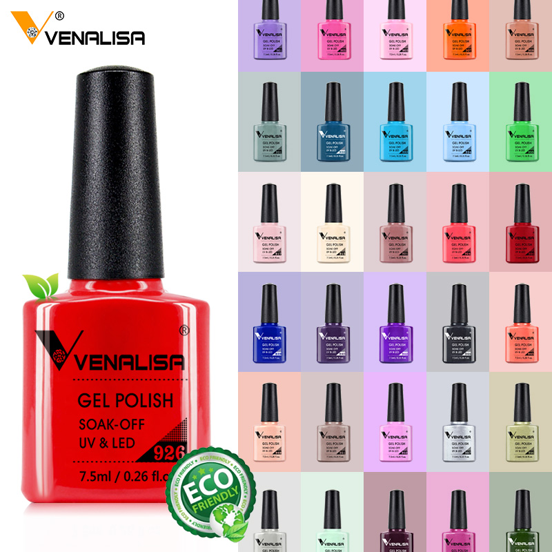 Nail Art Glossy - Venalisa Nagel-Gel-Nagellack, vollständige Abdeckung, schöne Farbe,