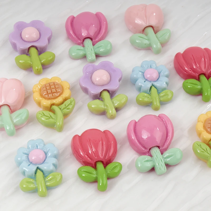 Nail Art Emerald - 20/100 Stück Mini Blume Nail Art