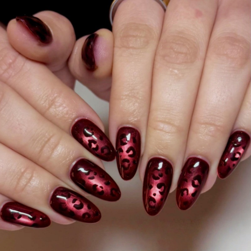 24 Stück Rosenrote Katzenaugen – Nail Art Zebra Design Bewertung und Preis