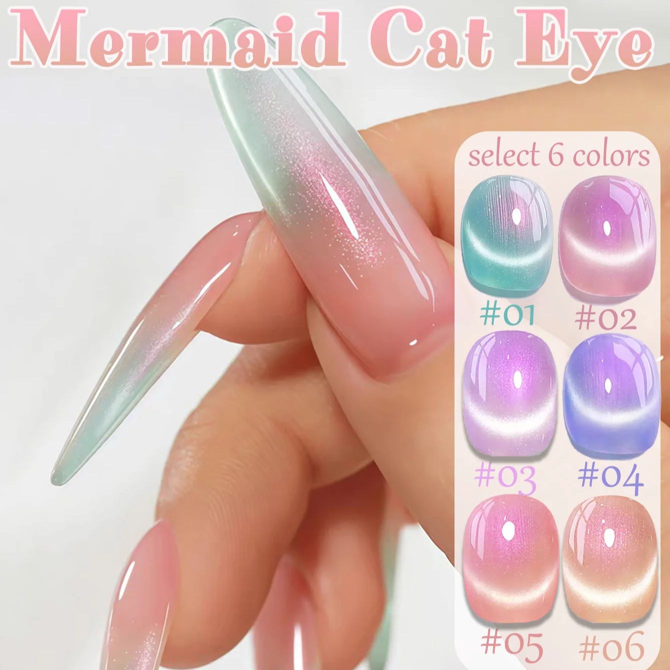 1 Stück ZH Summer Charming Mer – Nail Art Cat Eye Pink Bewertung und Preis
