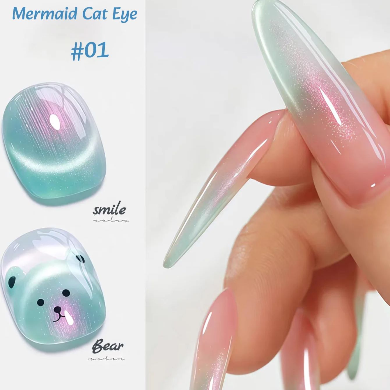 1 Stück ZH Summer Charming Mer – Nail Art Cat Eye Pink Bewertung und Preis