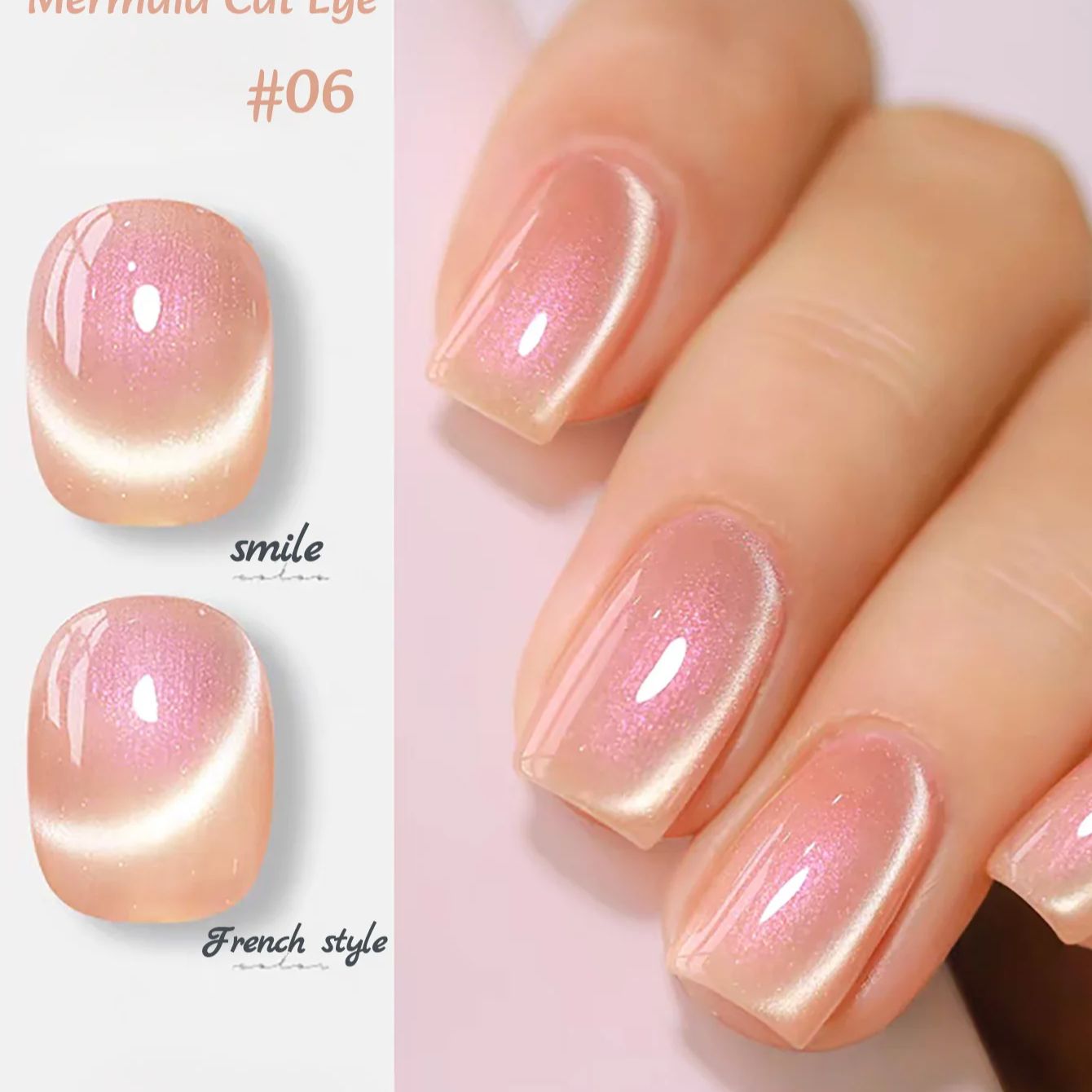 1 Stück ZH Summer Charming Mer – Nail Art Cat Eye Pink Bewertung und Preis