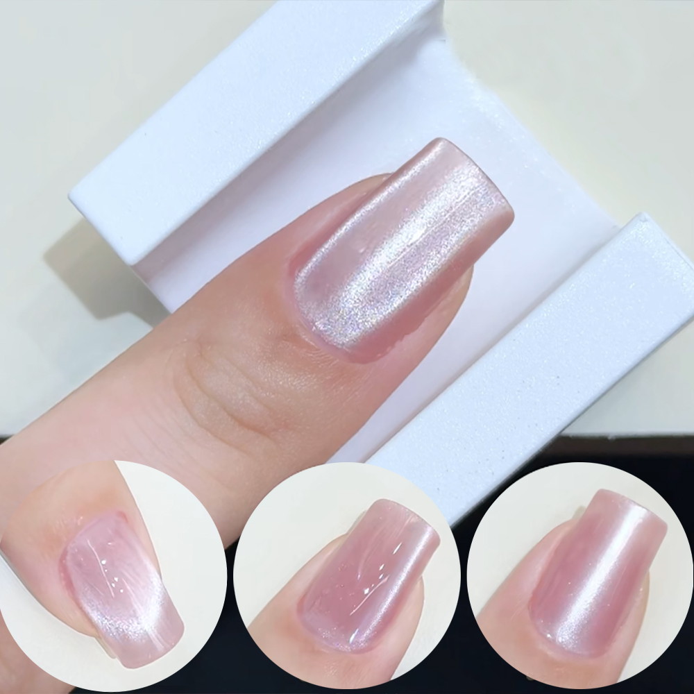 5D U-förmigen Französisch Cat  – Nail Art Cat Eye Pink Bewertung und Preis