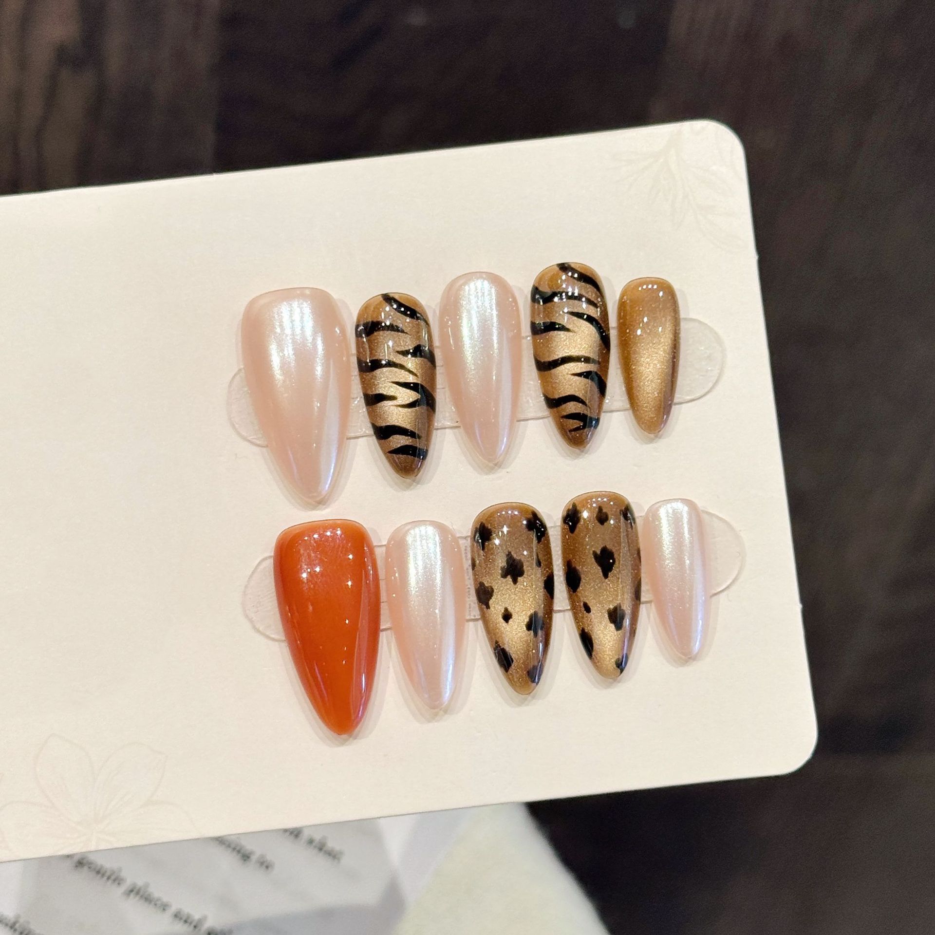 10 Stück handgemachte Mandel P – Nail Art Zebra Design Bewertung und Preis