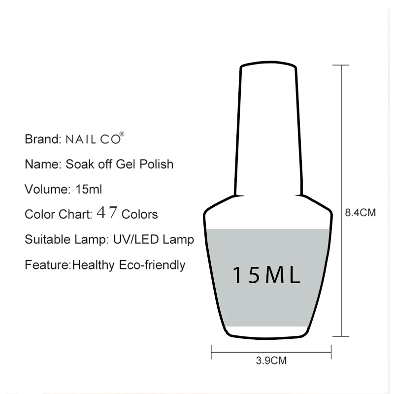 NAILCO 15ml Gel-Nagellack Rot- – Nail Art Natural Bewertung und Preis
