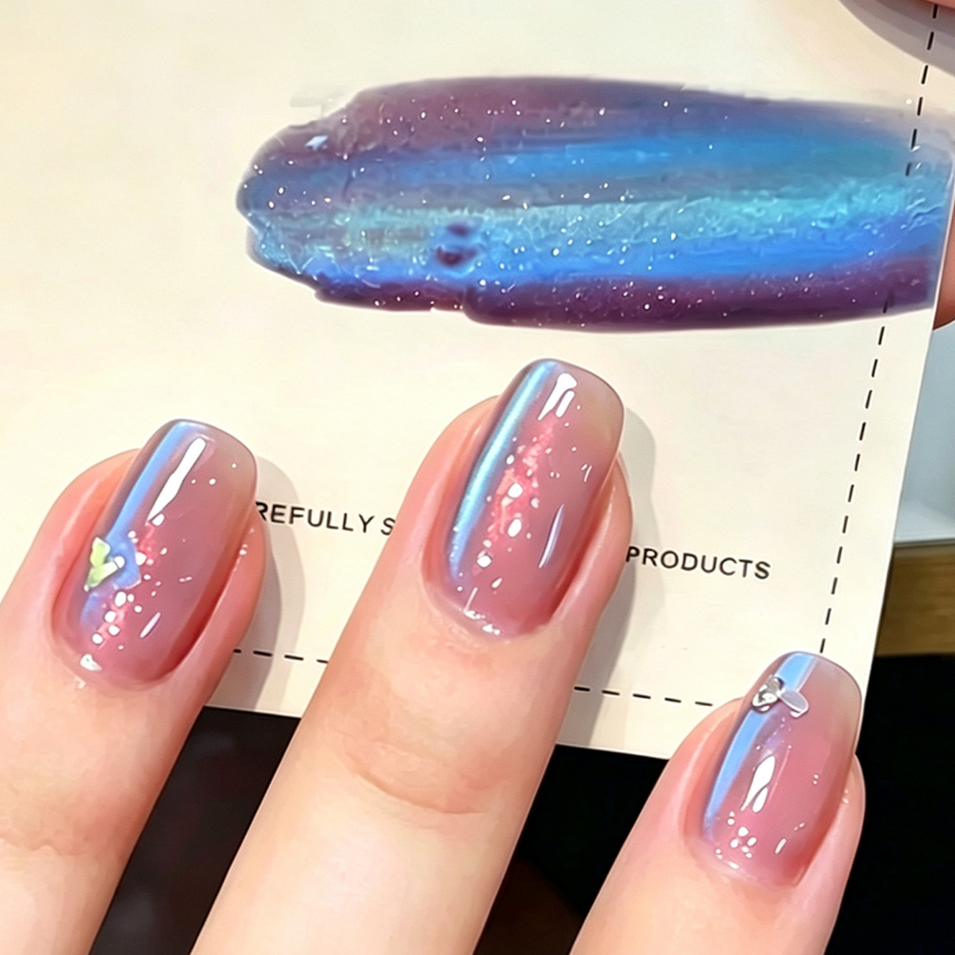 Aurora Cat Eye Gel-Nagellack,  – Nail Art Cat Eye Pink Bewertung und Preis