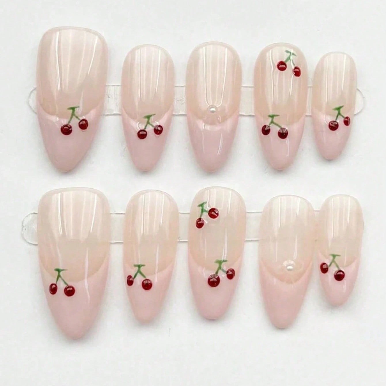 10 Stück mittelgroße, mandelfö – Nail Art Pink Bewertung und Preis