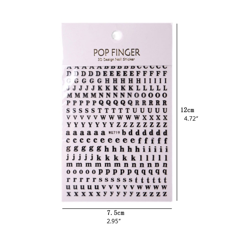 1 Stück neue englische Alphabe – Nail Art Quotes Bewertung und Preis