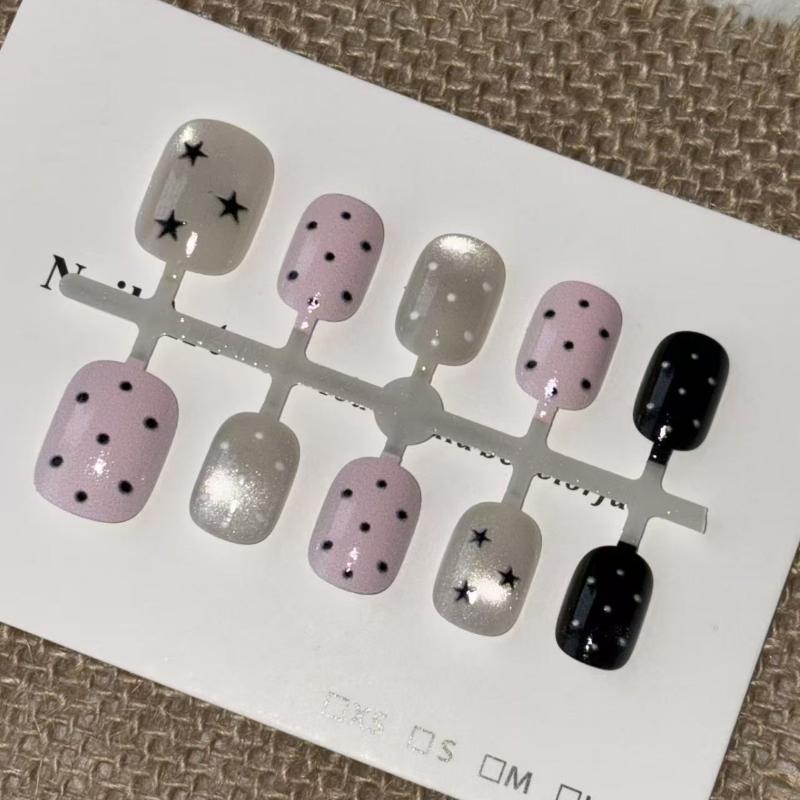 10 Stück Rosa Gepunktete Stern – Nail Art Cat Eye Pink Bewertung und Preis