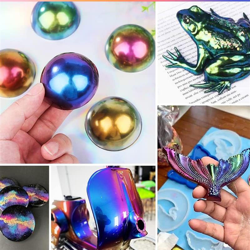 3g Chamäleon Glimmer Pulver Ep – Nail Art Emerald Bewertung und Preis