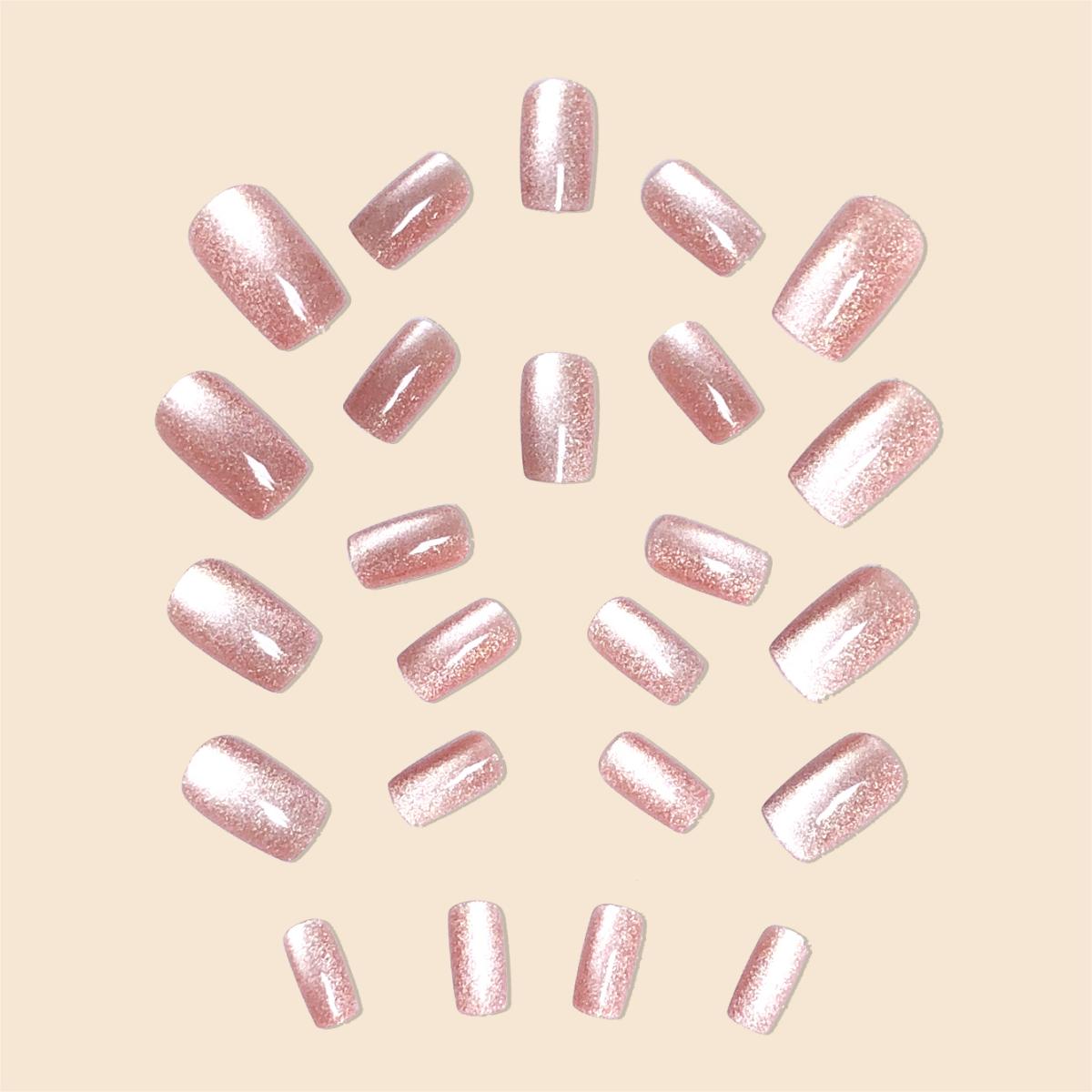 Modetrend Damen Mädchen 24 Tei – Nail Art Cat Eye Pink Bewertung und Preis