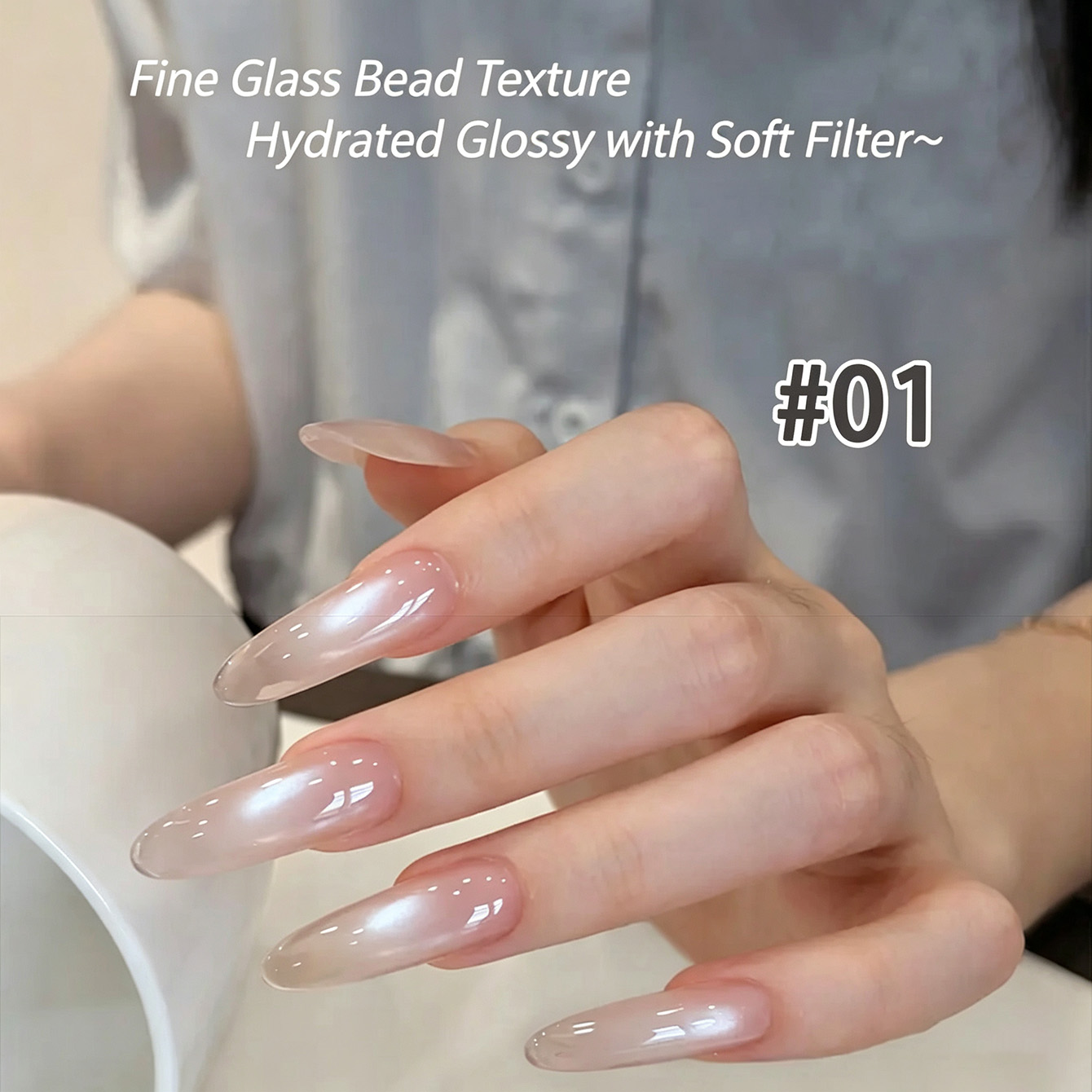 2-Farben Transparenter Nude-Ro – Nail Art Cat Eye Pink Bewertung und Preis