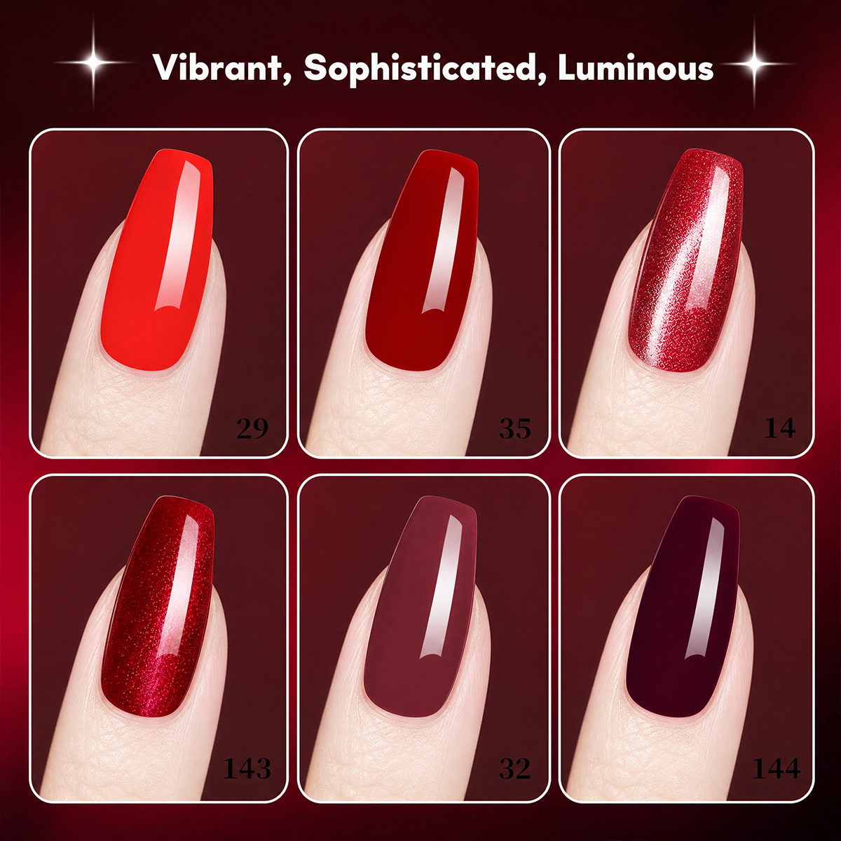 7-teiliges Set aus weinrotem u – Nail Art Red Wine Cat Eye Bewertung und Preis