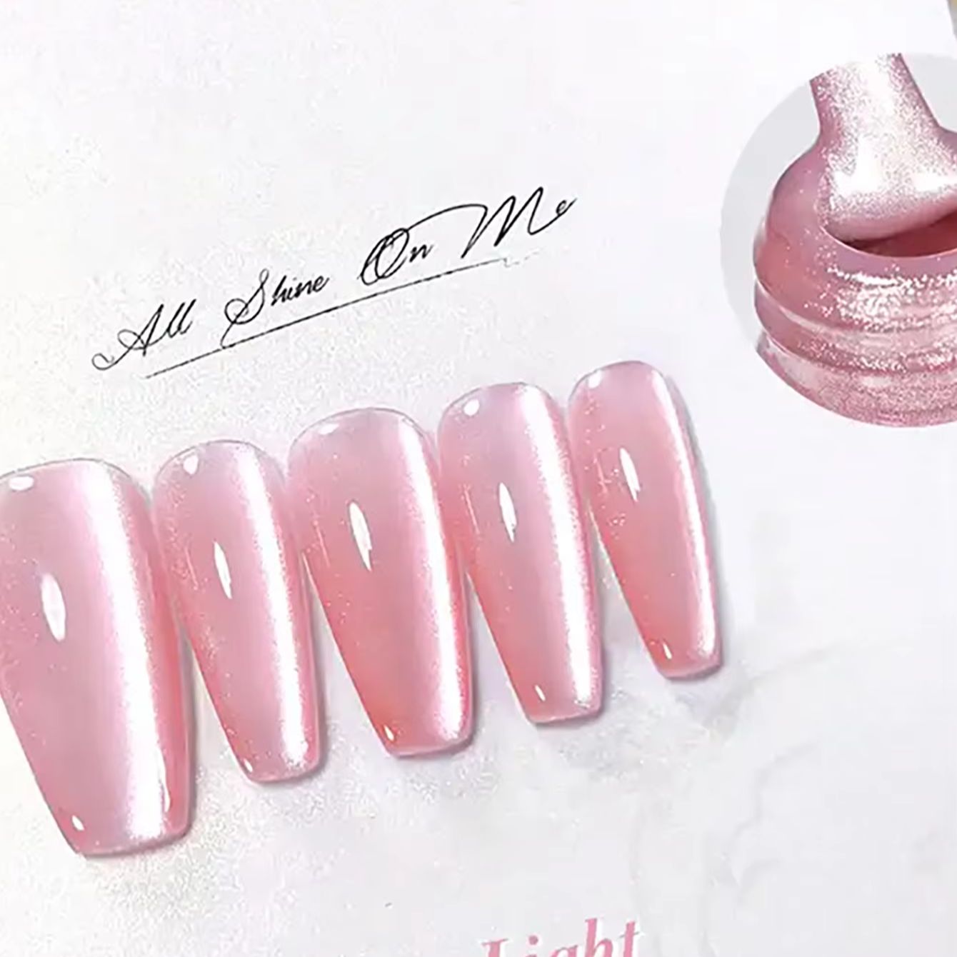 TC 1Pcs Sommer Neue Rosa Pfirs – Nail Art Cat Eye Pink Bewertung und Preis