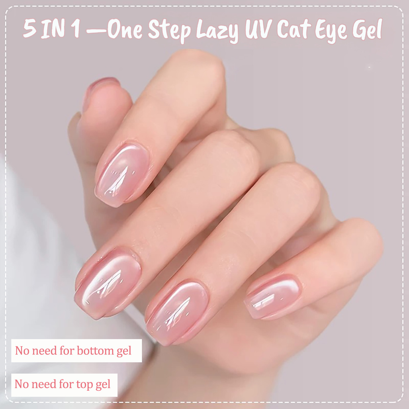 1 Stück PSK Ice Transparent Pi – Nail Art Cat Eye Pink Bewertung und Preis