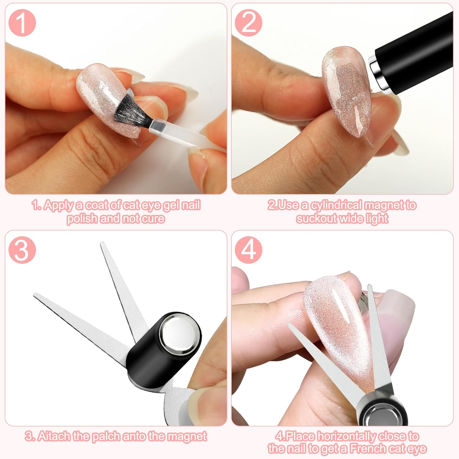 Doppelköpfiger Nagelmagnet für – Nail Gel Polish Set Bewertung und Preis
