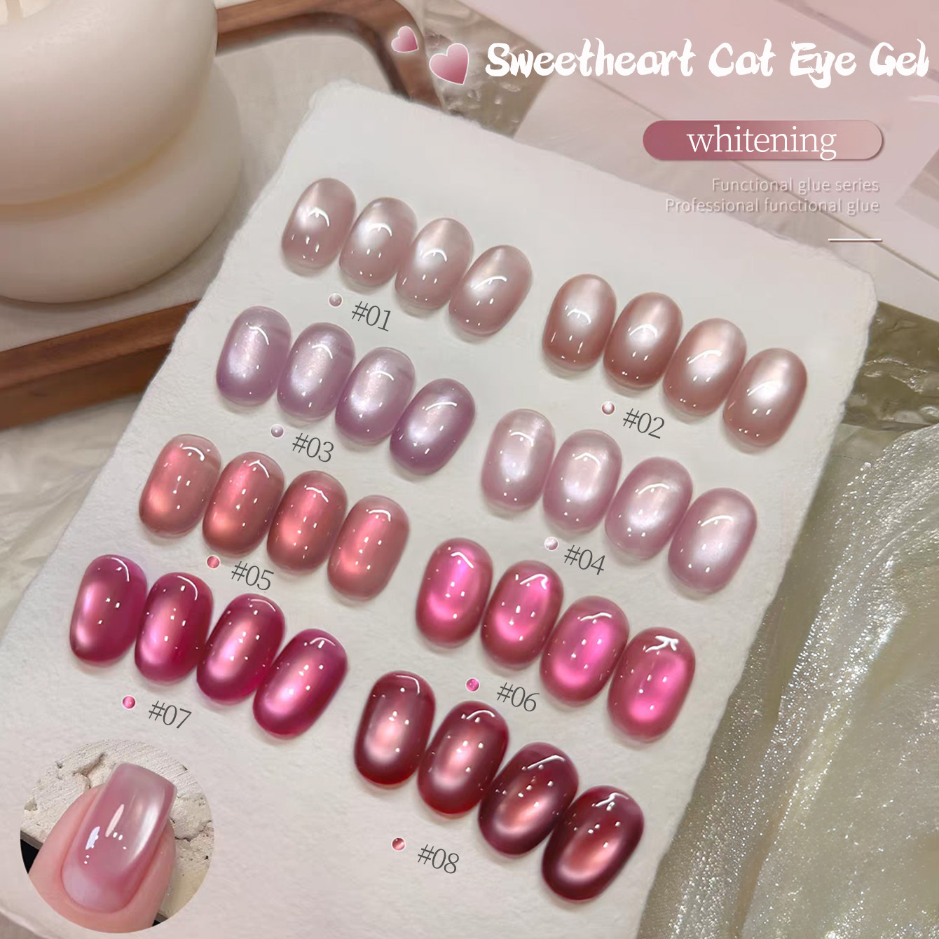 1 Stück TC 2026 Sommer Beliebt – Nail Art Cat Eye Pink Bewertung und Preis