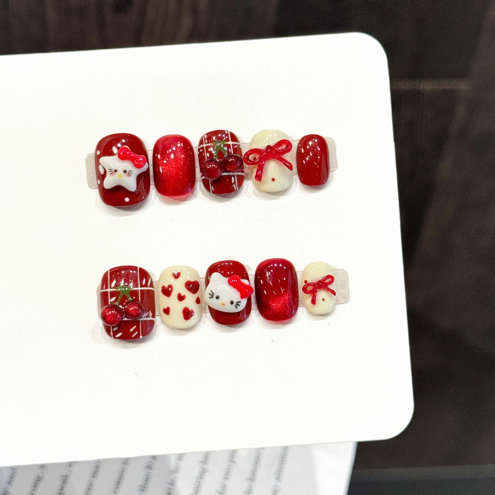 10 Stück handgemachte Nagelkun – Nail Art Emerald Bewertung und Preis