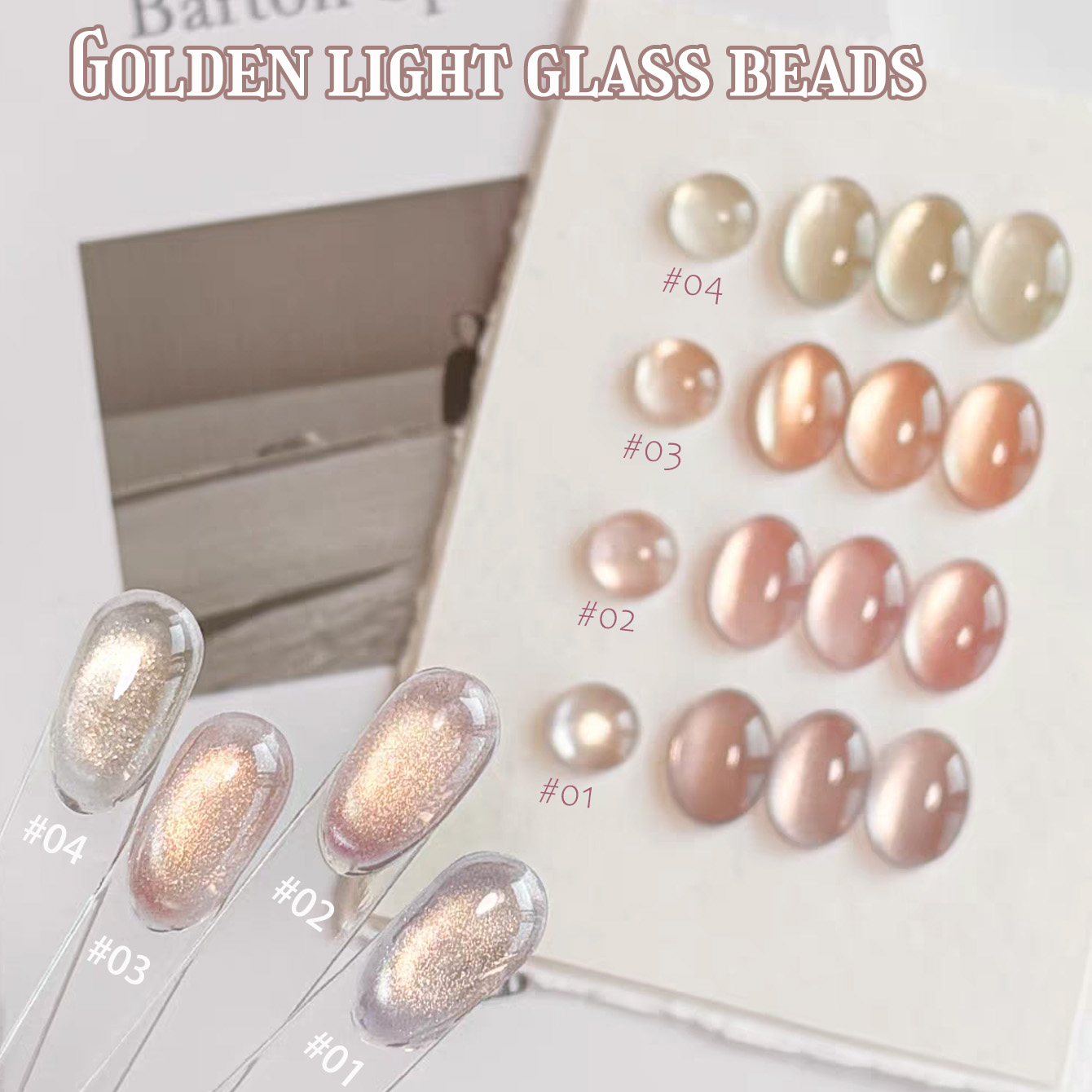 1 Stück TC Rosa Goldener Augen – Nail Art Cat Eye Pink Bewertung und Preis