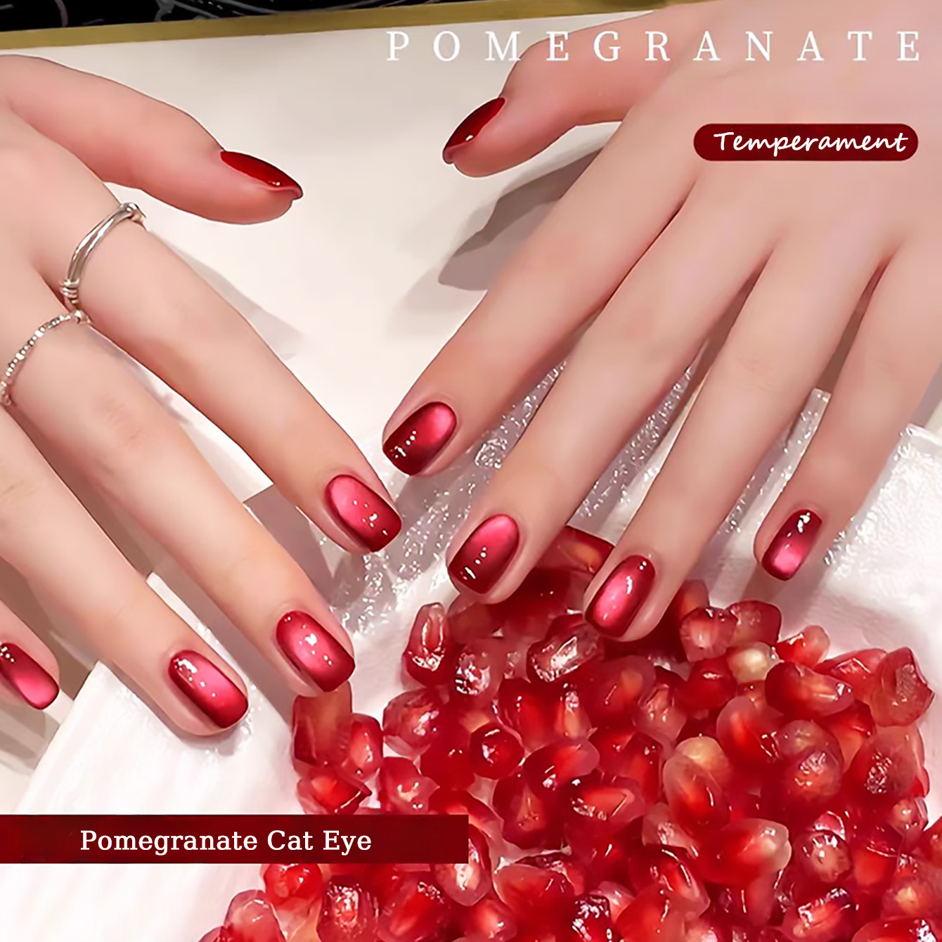1 Stück SHAKA Juicy Red Pomegr – Nail Art Red Wine Cat Eye Bewertung und Preis