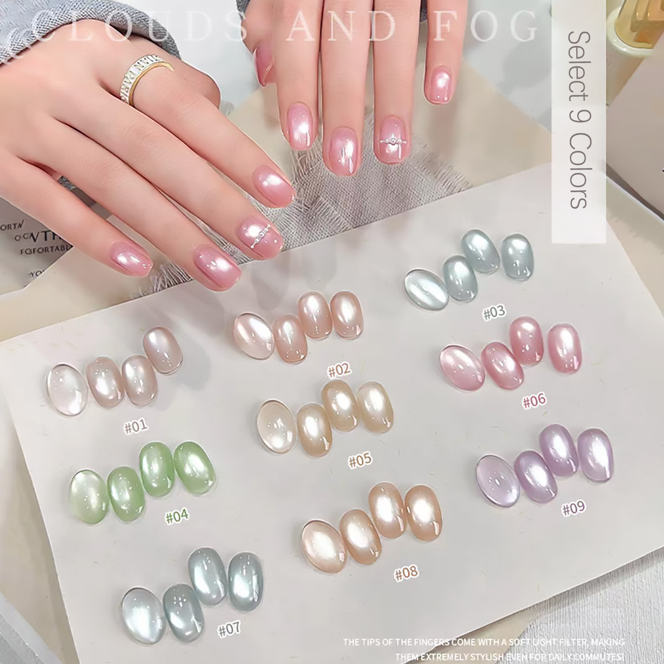 SHAKA 1 Stück Klarer, Wolkiger – Nail Art Cat Eye Pink Bewertung und Preis
